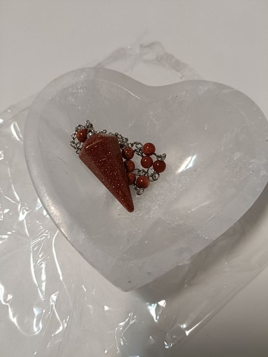 Taça Coração de Selenita 10x9cm