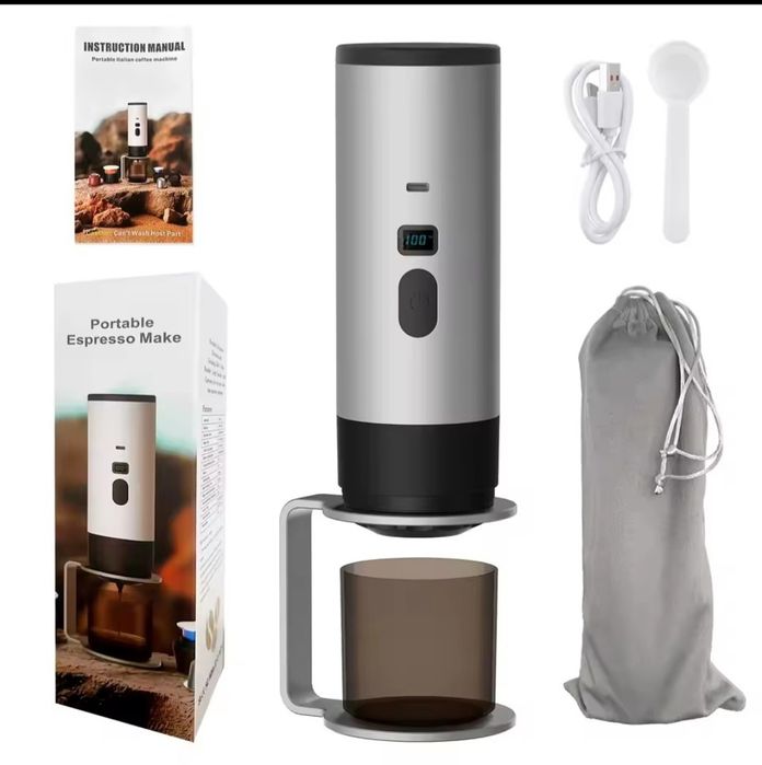 Máquina de café portátil a bateria