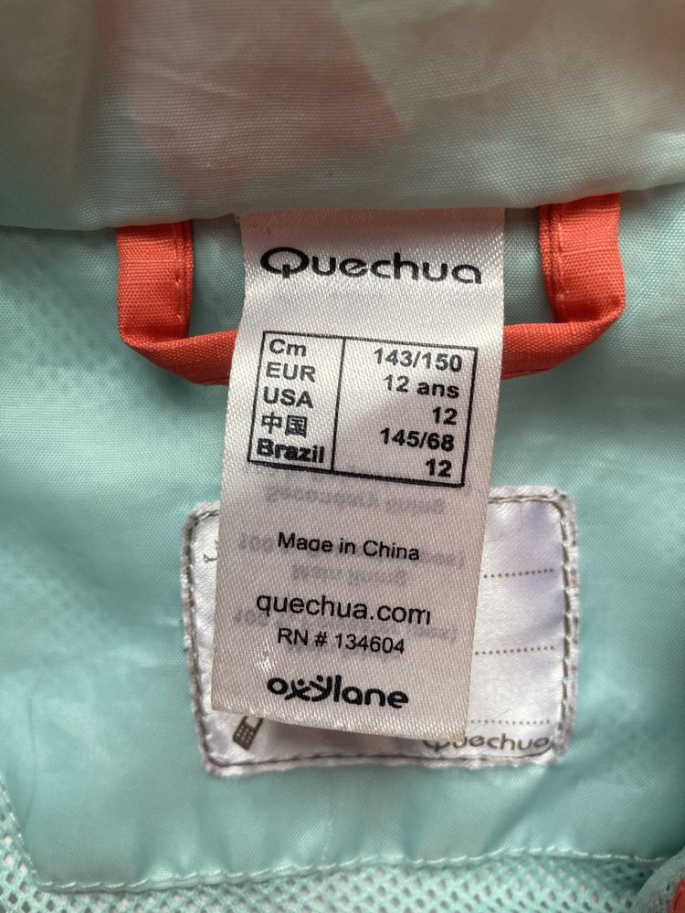 deszczówka Quechua rozm. 12 lat 150 cm