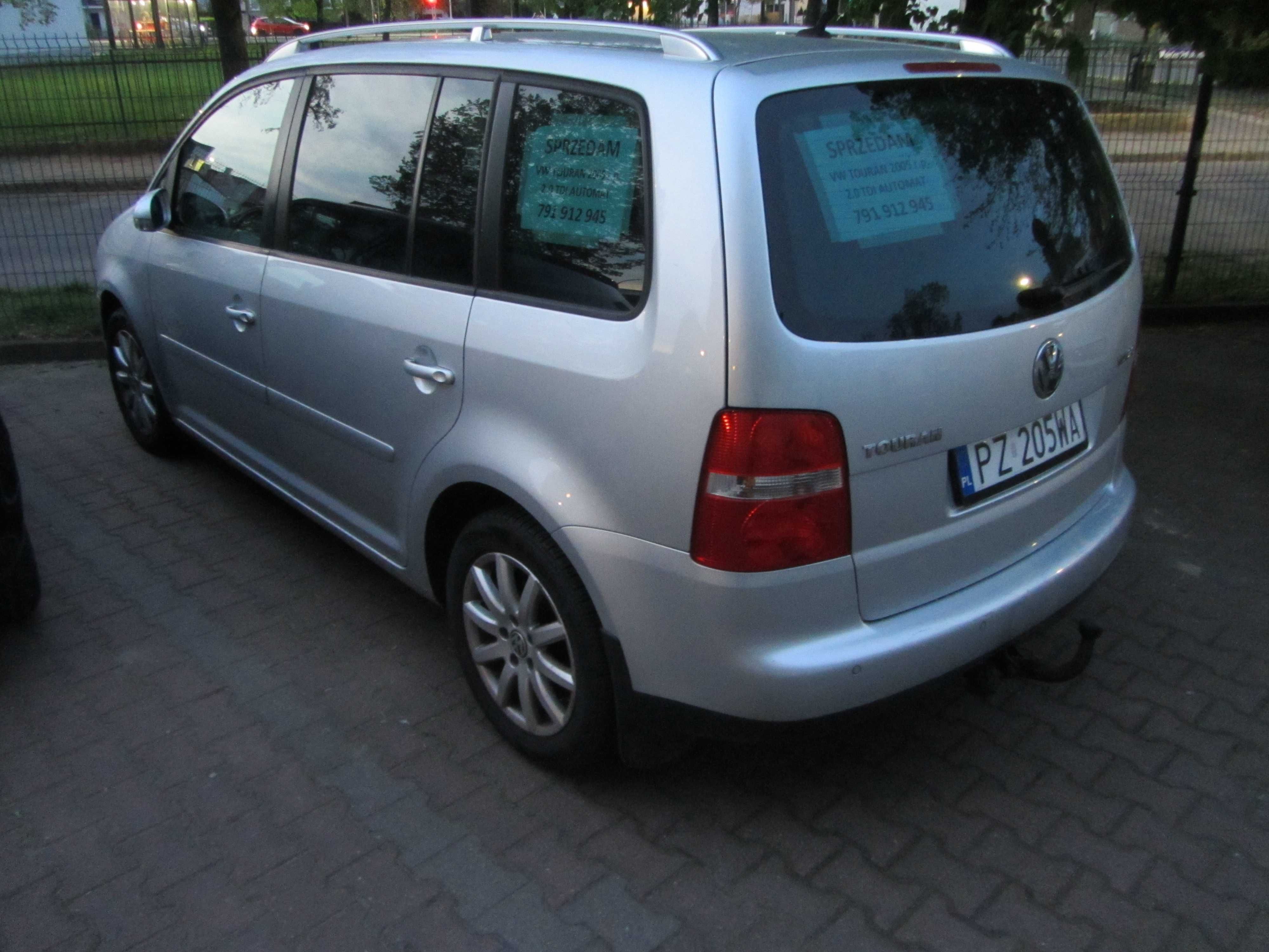 VW Touran 2.0 TDI Automat DSG 2005 rok faktura VAT