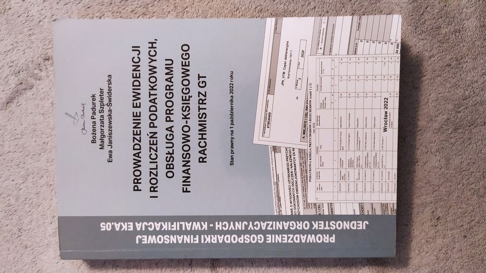 Prowadzenie ewidencji i rozliczeń podatkowych EKA.05 Bożena Padurek