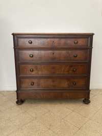 19th centrury antique Portuguese commode marble top