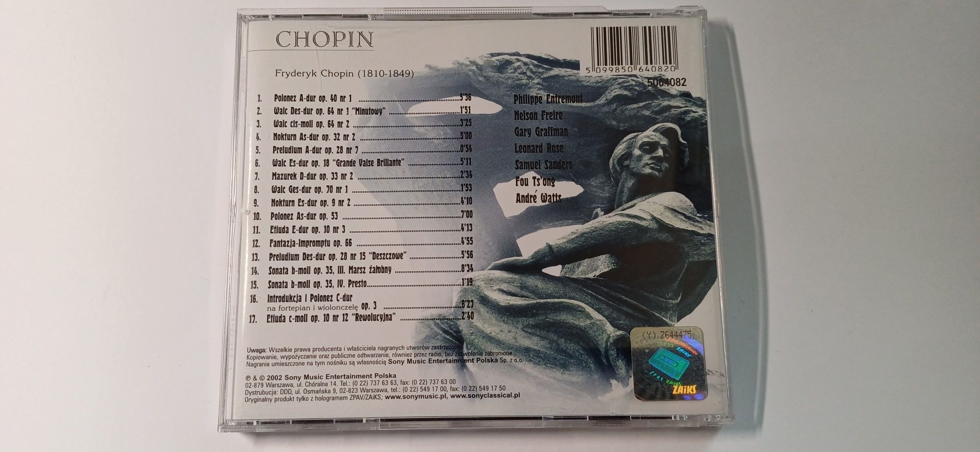 Chopin * Sony Music 2002 * Polonez Walc Nokturn Sonata Etiuda