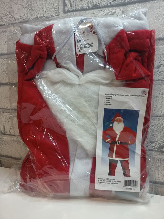 Kompletny strój Świętego Mikołaja dla dorosłych dla dorosłych