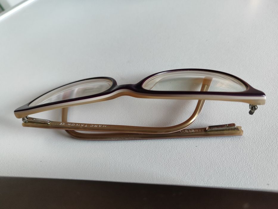 Okulary korekcyjne OL -1,5 OP -0,75 burgundowe bordowe kobiece klasyk