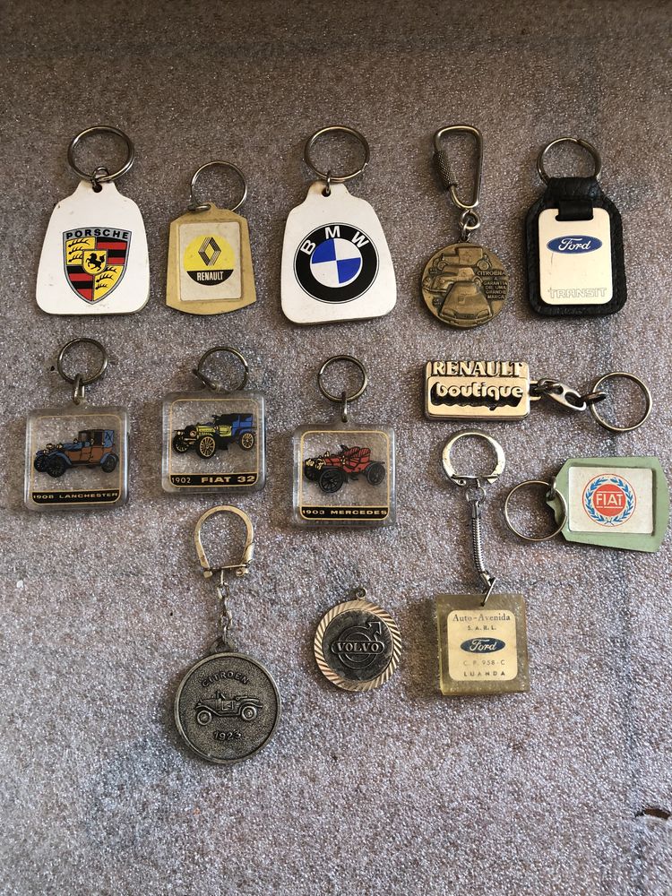 Porta chaves antigos de carros