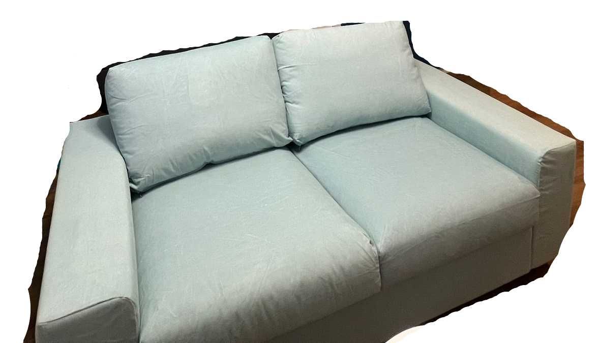 Vimle Ikea sofa Saxemara jasnoniebieski