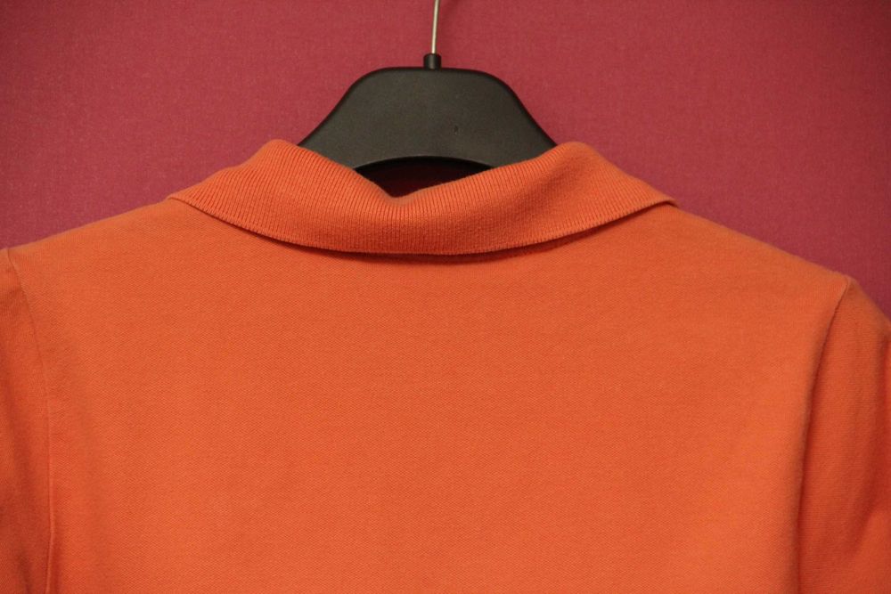 Tommy Hilfiger рр M женское поло из хлопка и эластина удлинённый рукав