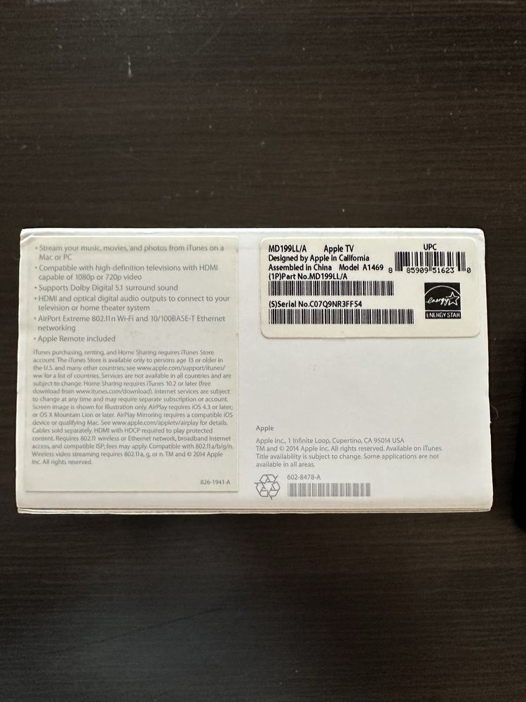 Apple tv 3 A1469 в гарному стані