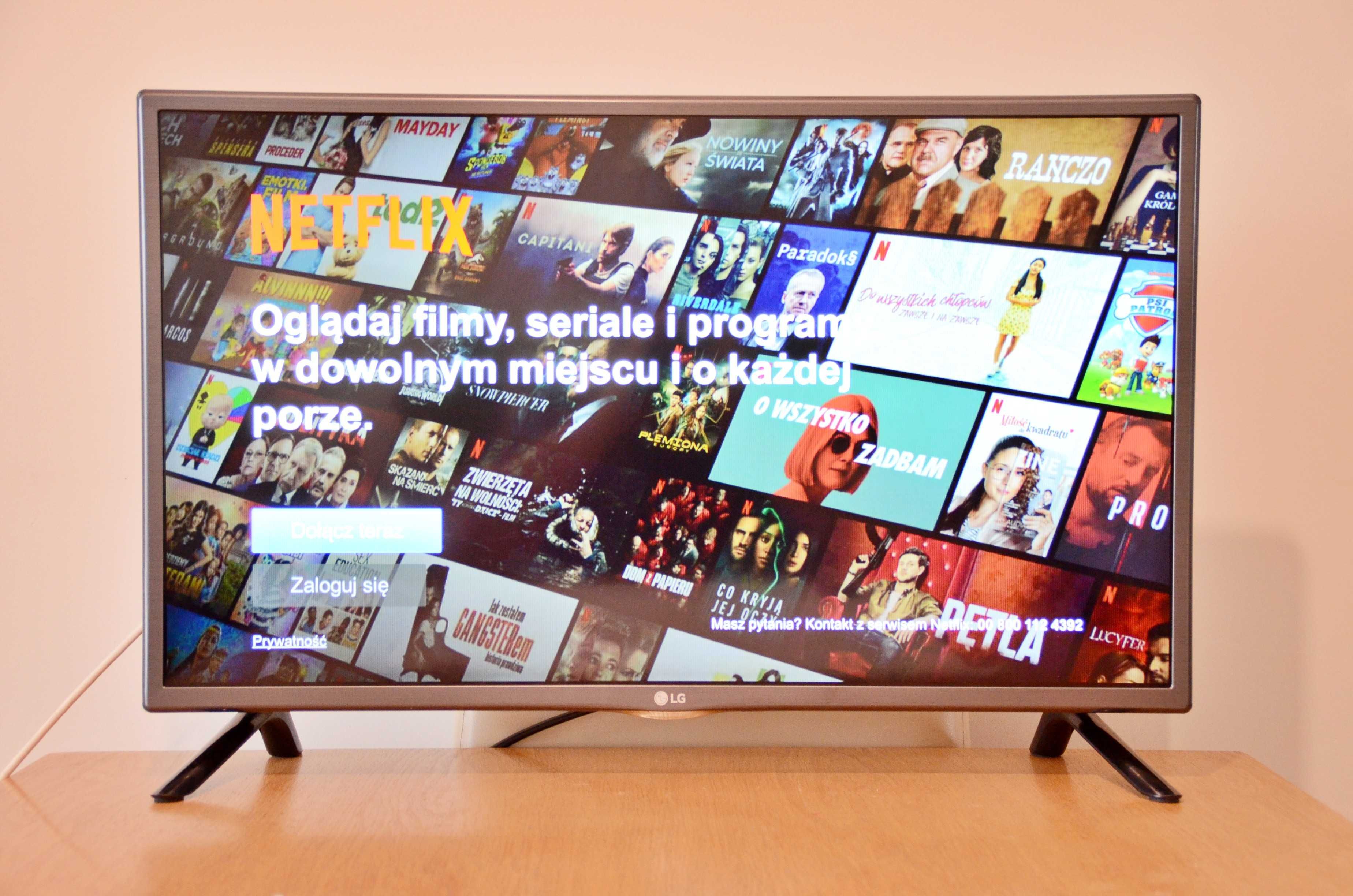 Telewizor "LG" 32 cale, smartTV, wi-fi, DVB-T2 HEVC, internet, Netflix