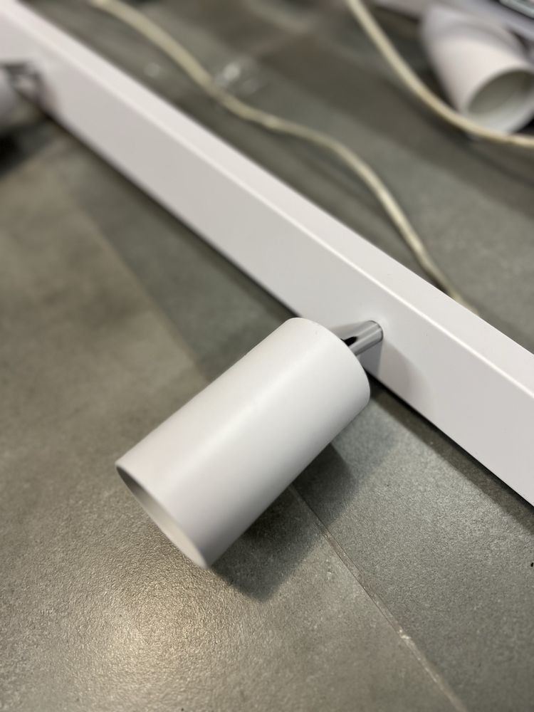 Listwa reflektorowa biała 6xGU10 - komplet 4 lamp