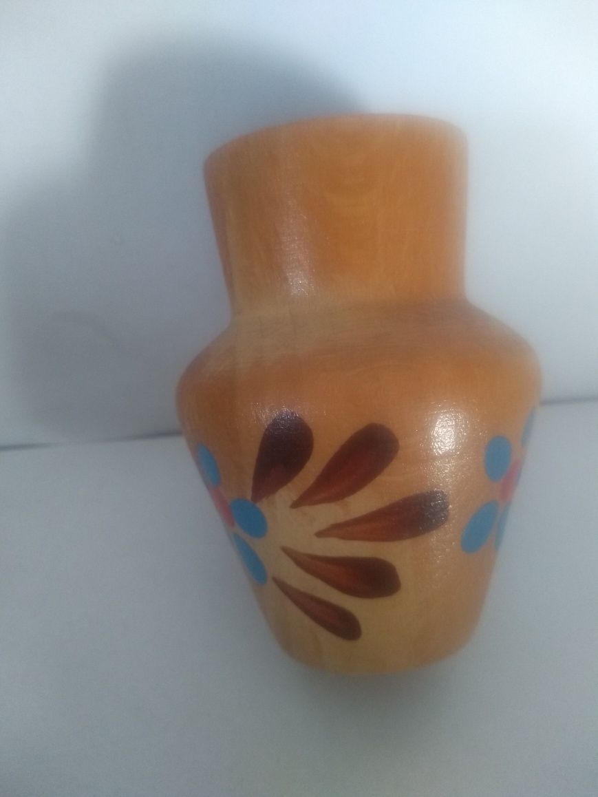 Wazonik drewniany
PRL
 Cepelia Vintage Boho
