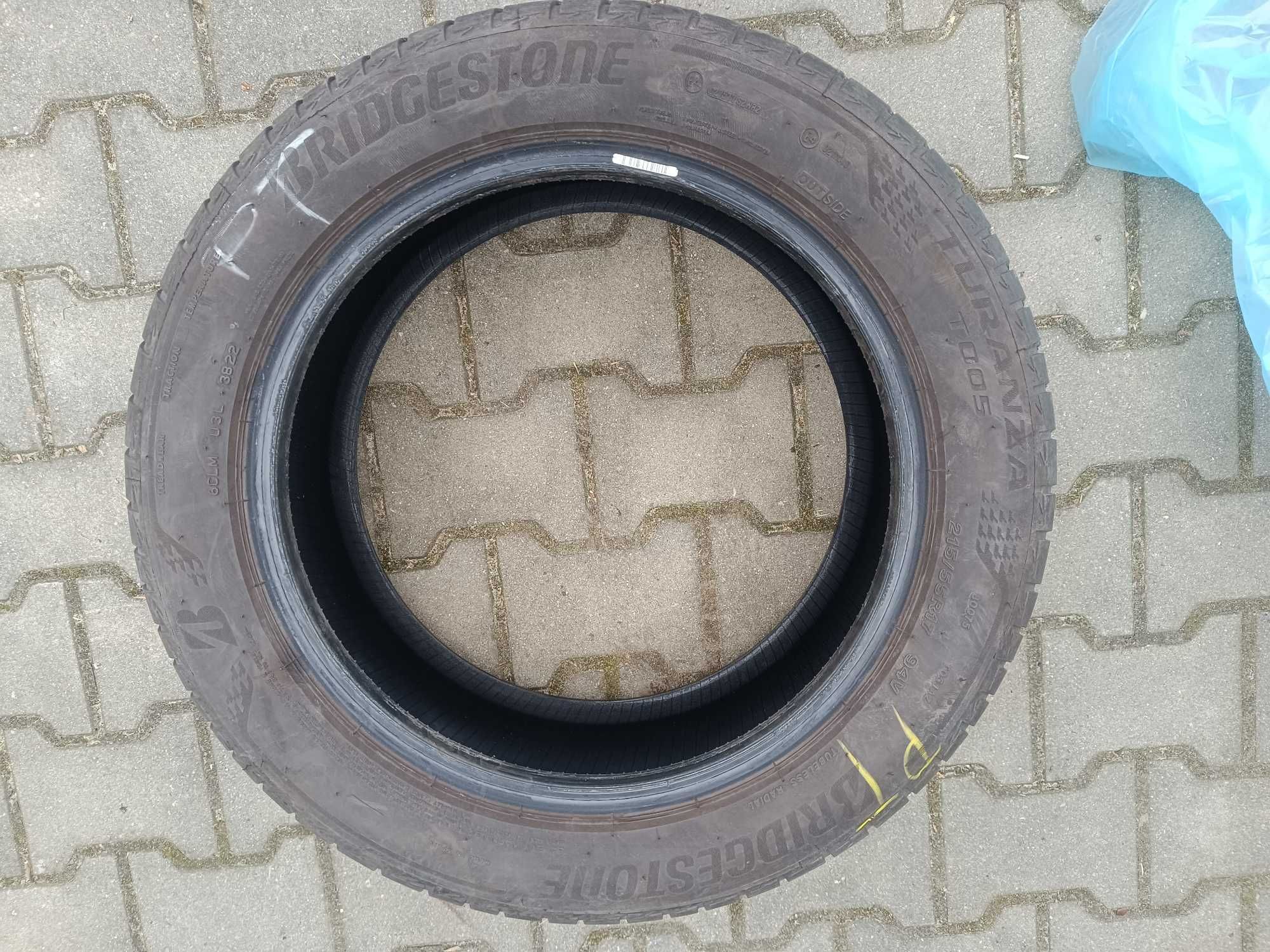 Opony Bridgestone Turanza  4 sztuki  215/55/ R 17 Idealne