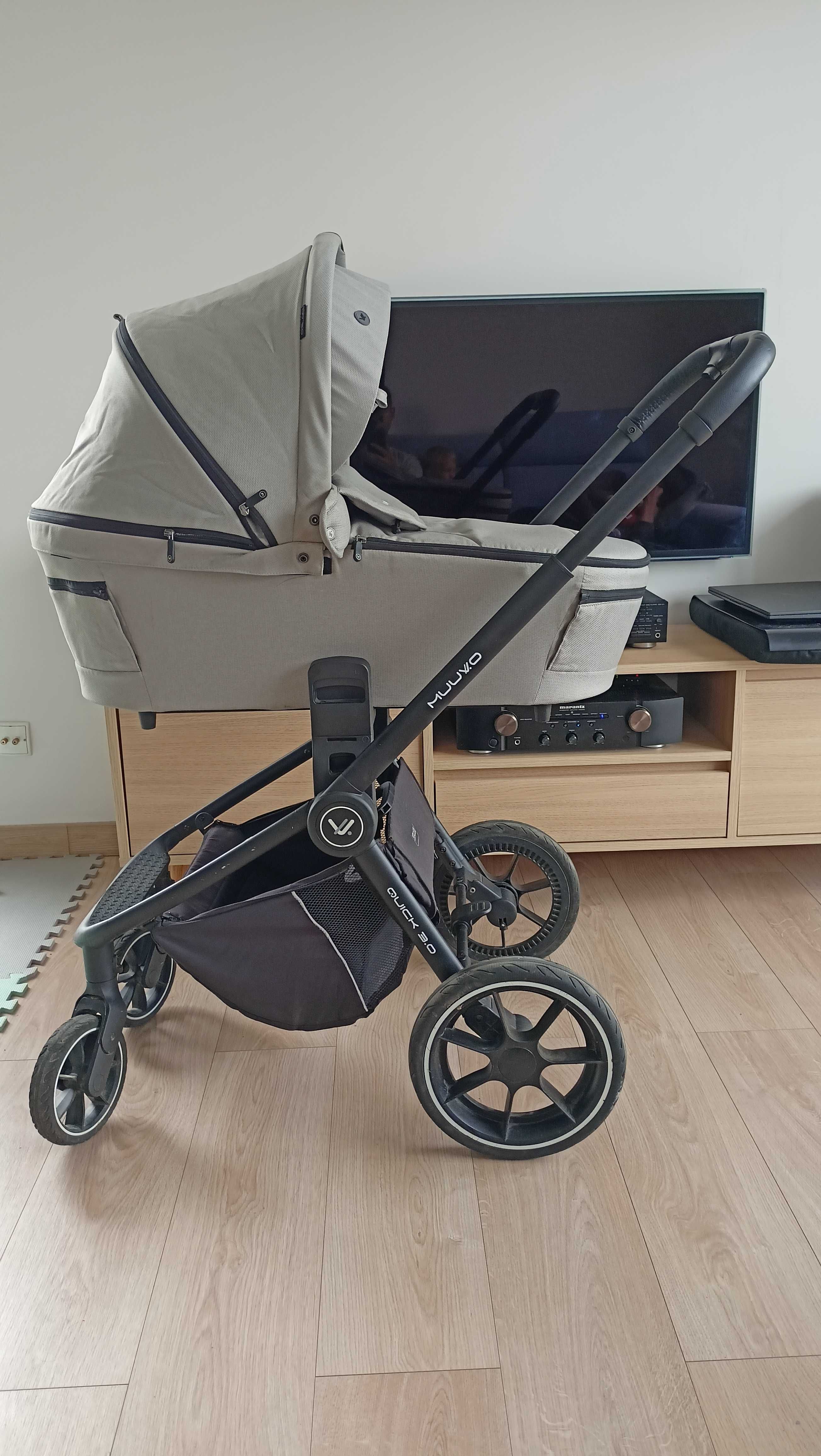 Wozek Muuvo Quick 3.0 2w1 plus Avionaut Pixel fotelik z baza