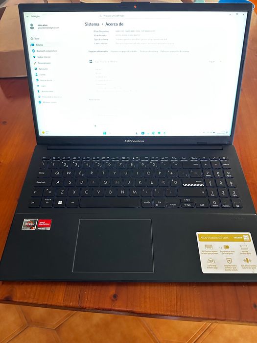 ASUS Vivobook 15 – Ryzen 5 | 16GB RAM |512GB SSD|Como Novo