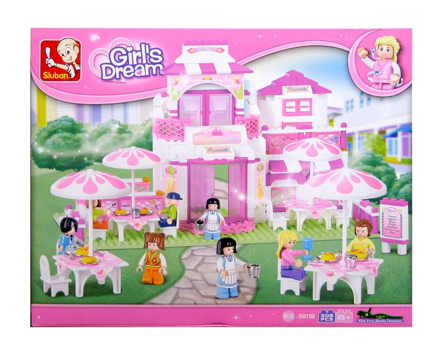 Конструктор Sluban «Кафе» (306 деталей, 8 фігурок)