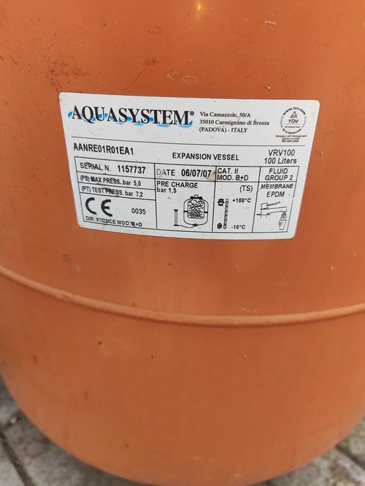 Бочка / Бак розширювальний для опалення Aquasystem VRV 100 з ніжками