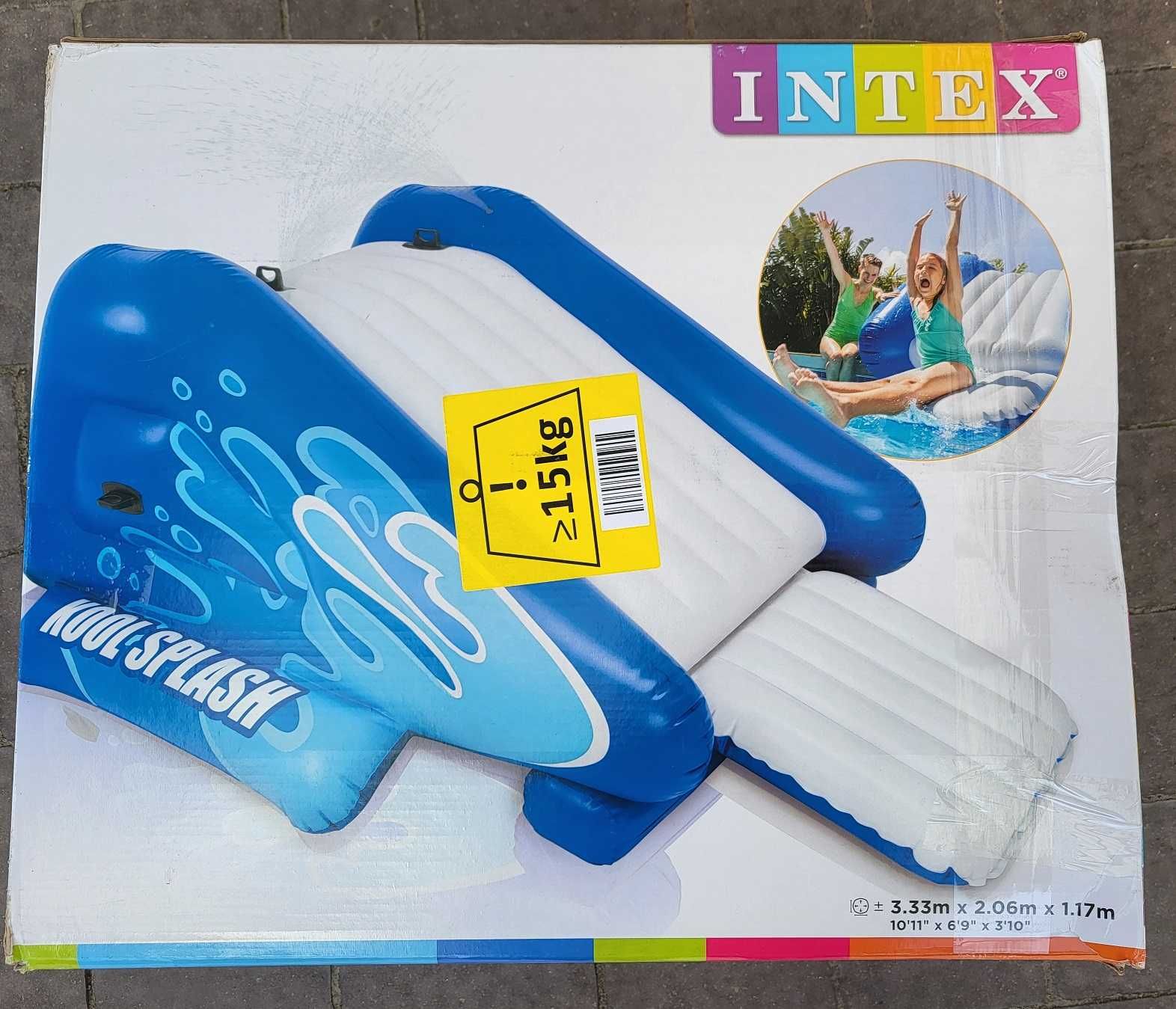 Intex Dmuchana Zjeżdżalnia dla dzieci Wodna Kool Splash, Niebieska