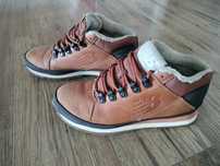 Skórzane brązowe buty zimowe New Balance 40,5