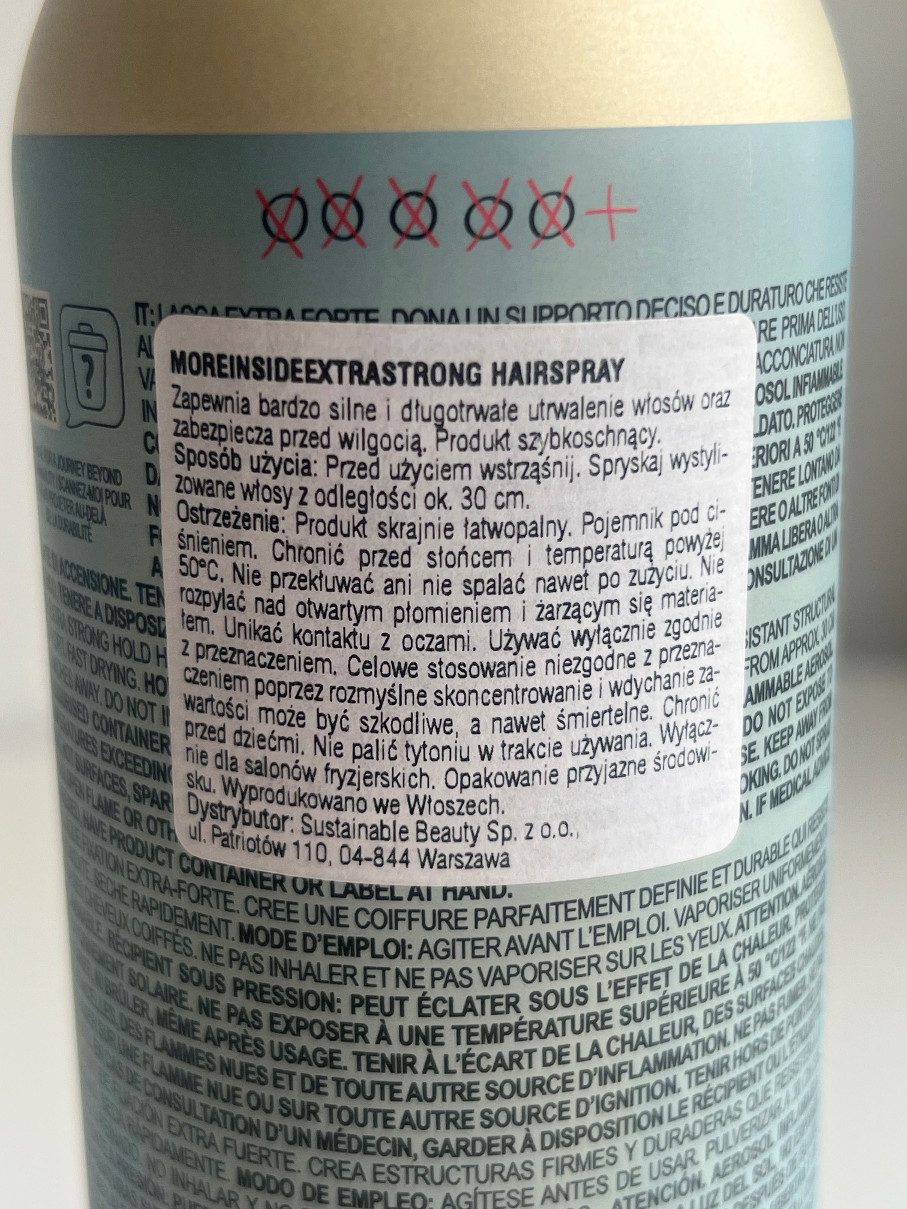 Lakier do włosów Davines Extra Strong 400 ml – 95% pełny