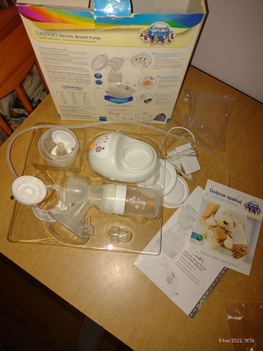 Laktator elektryczny Canpol babies (easy start ) na prąd i baterie