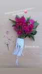 Decoração em macrame para flores