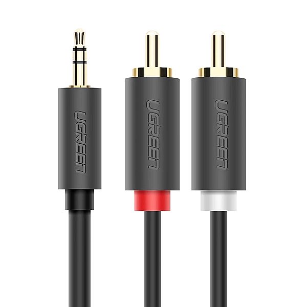 Kabel Ugreen AV102, 10512/3,5 mm mini jack (męski) / 2RCA (męski) 3m -