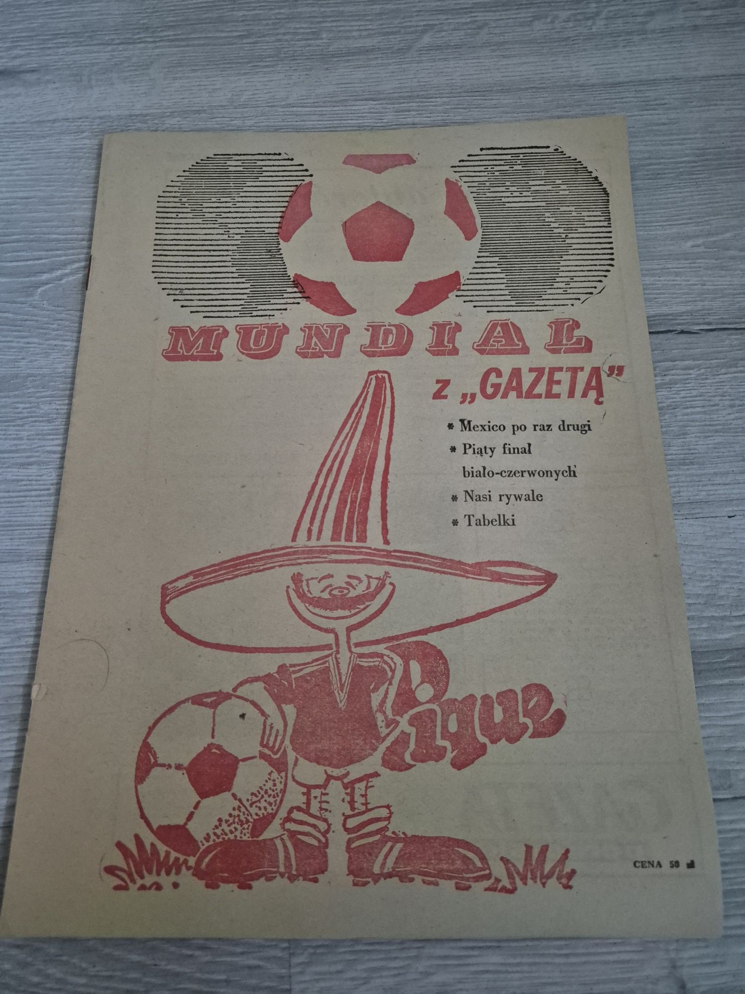 Mundial z gazetą Gazeta Pomorska 1986