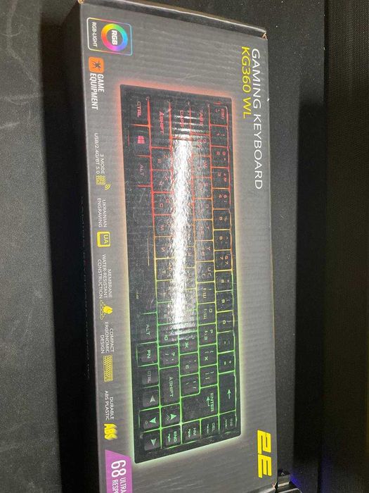 Бездротова ігрова клавіатура 2E Gaming KG360 WL • RGB • 68 клавіш