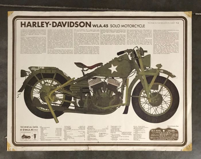 HARLEY DAVIDSON.Militaria,1942