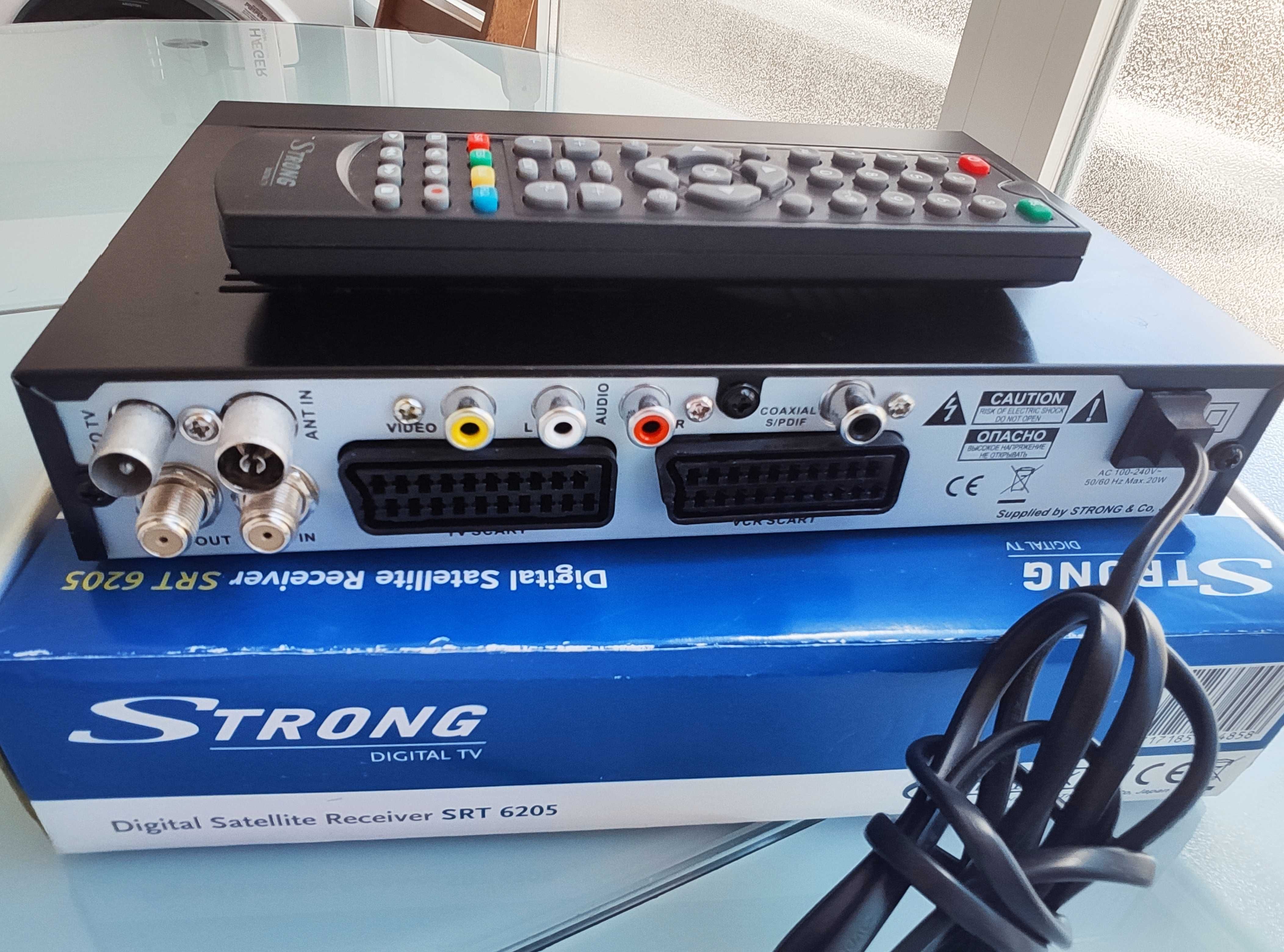 Recetor TV Satélite Digital Strong SRT 6205 | NOVO