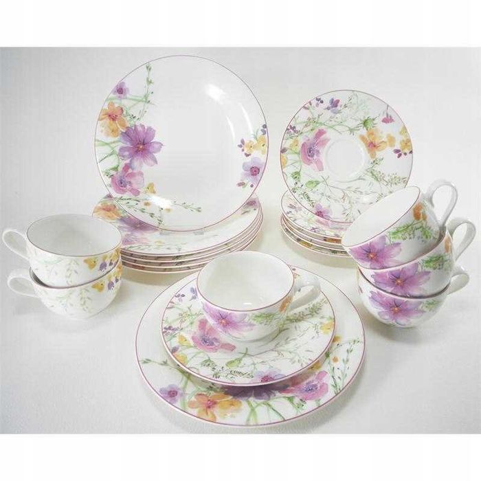Serwis herbaciano-kawowy Villeroy&Boch Mariefleur Basic 18 szt.