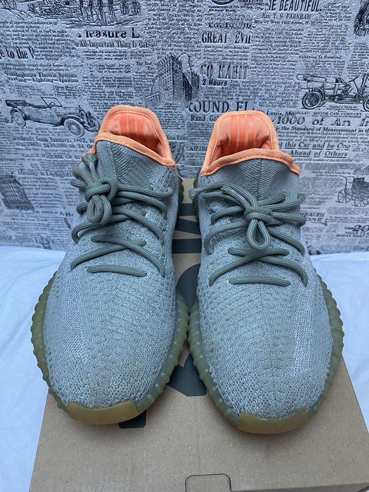 Adidas Yeezy Boost 350 V2 Desert Sage szare sneakersy