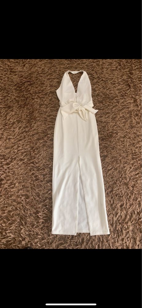 Sukienka długa biała nowa xs missguided