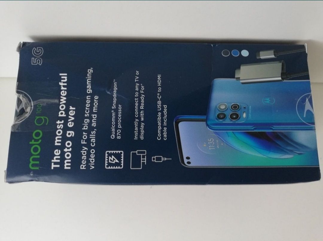 Samo pudełko Motorola Moto G 100 5G Qualcomm 8/128 Snapdragon xt-2125-
