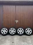 4x alufelgi AUDI 215/45 r17 z oponami zimowymi