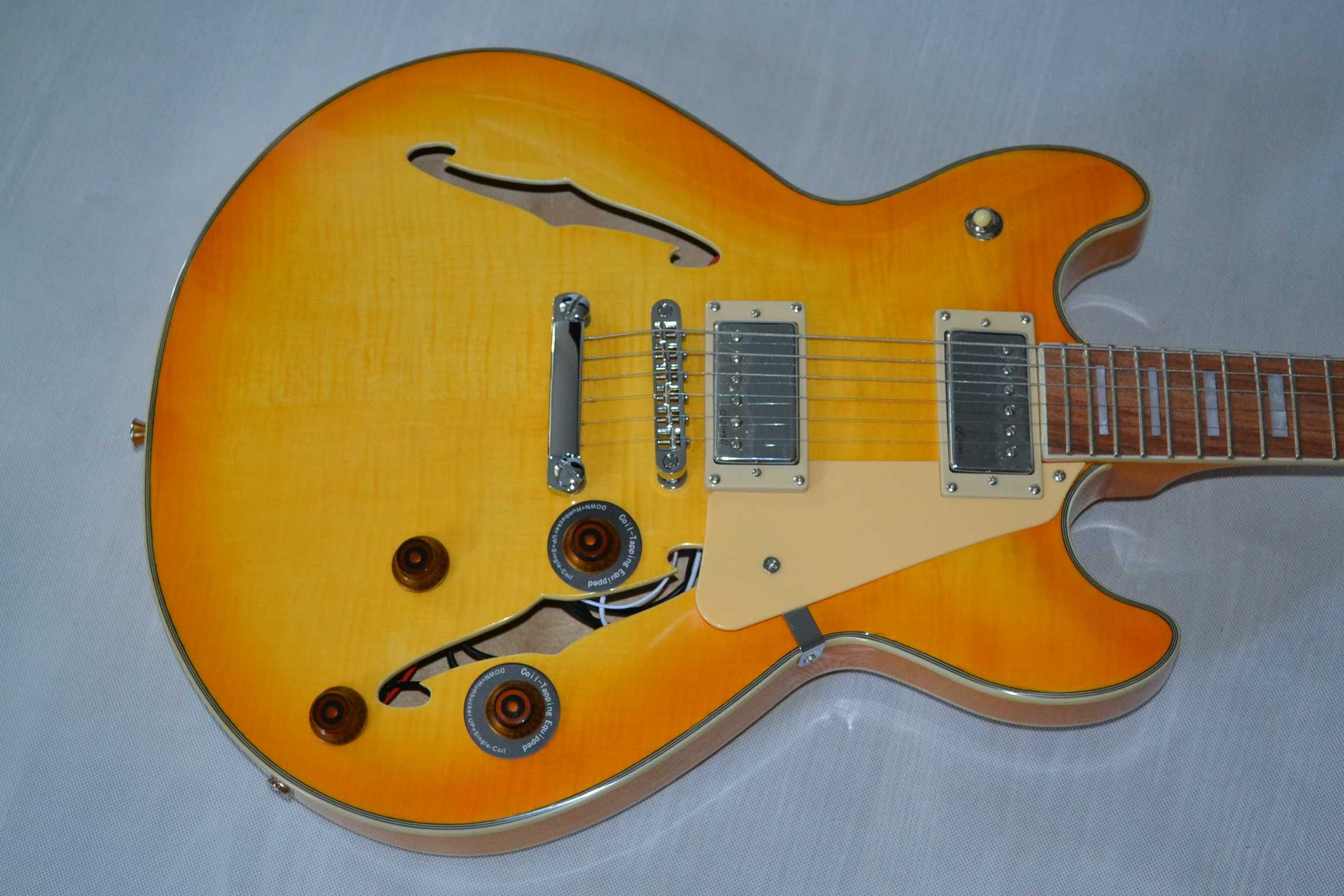 Harley Benton HB-35PLUS Lemon SEMI HOLLOW BODY ustawiona!