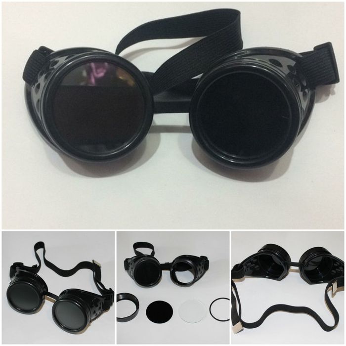 Очки Стимпанк Гогглы Авиаторы Окуляри Готика Косплей Винтаж