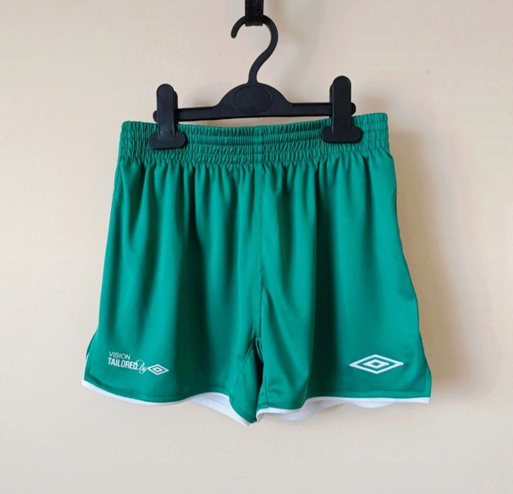 Szorty krótkie spodenki sportowe zielone Umbro S