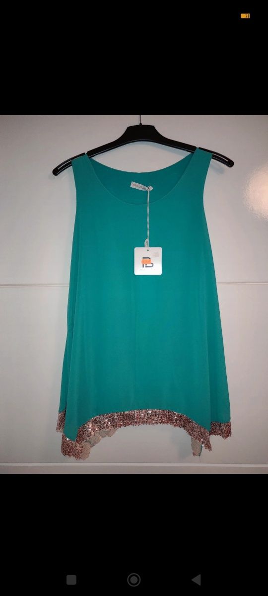 Blusa verde agua nova