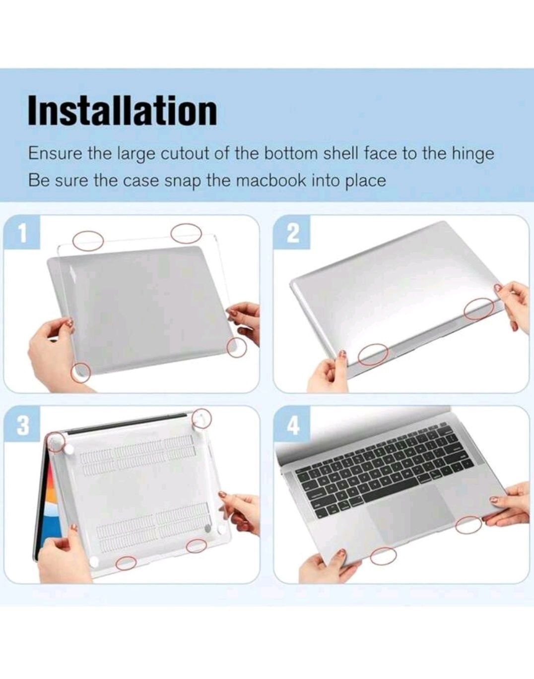 Case etui na laptopa Macbook Air 13,3 cala pc 
2337 (M1)/A2179/A1932