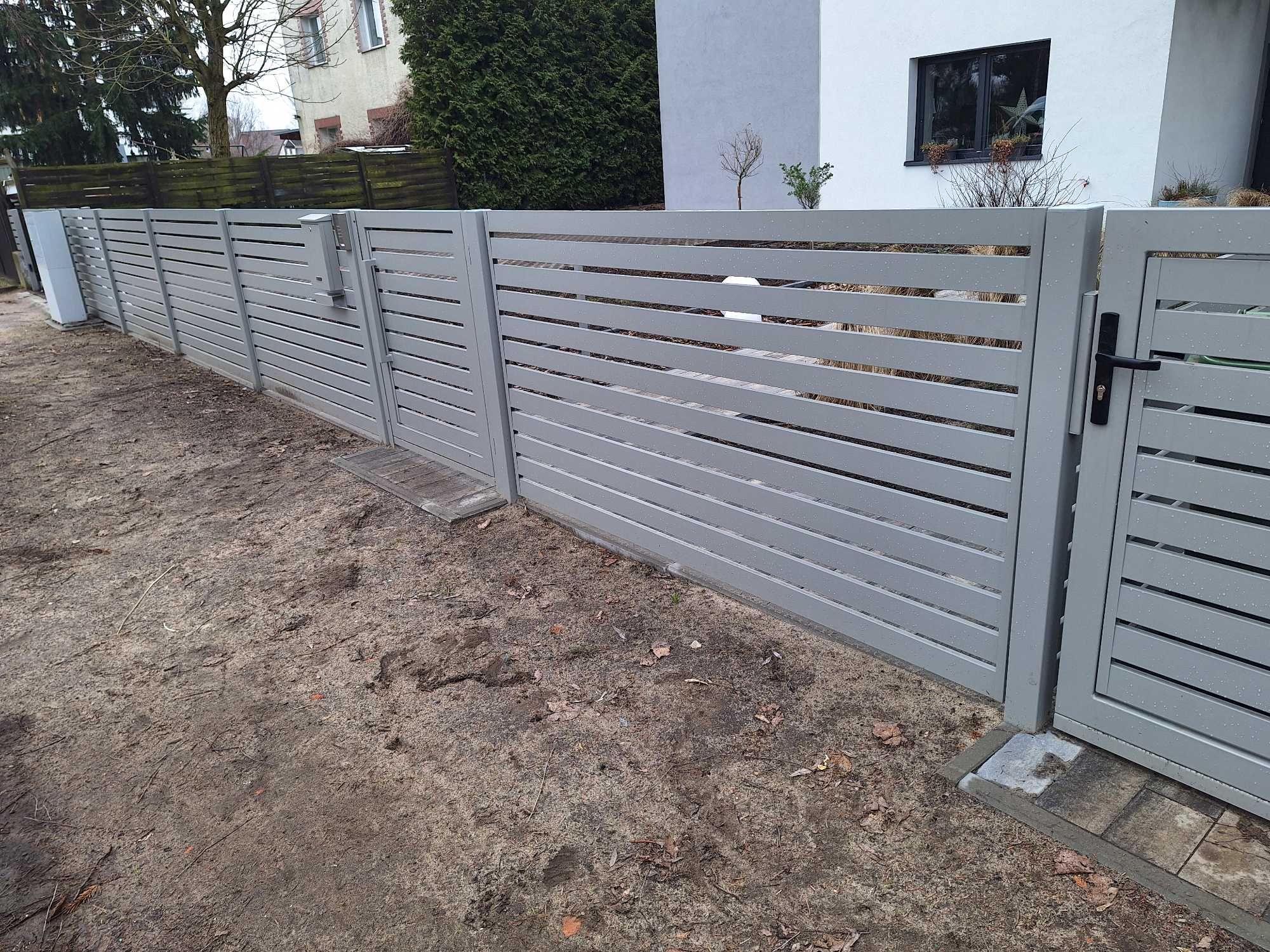 Przęsło ogrodzeniowe PALISADOWE panel furtka brama