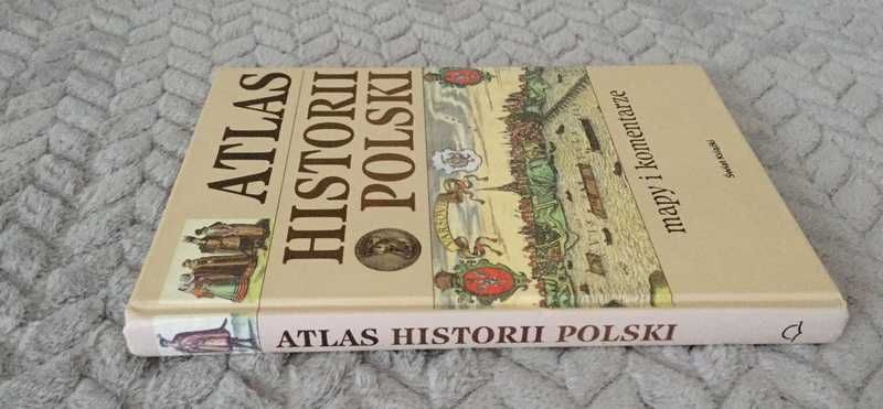 Atlas historii Polski. Mapy i komentarze. Świat Książki, twarda, bdb