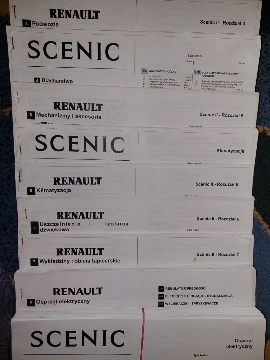 Książki serwisowe Renault Scenic II