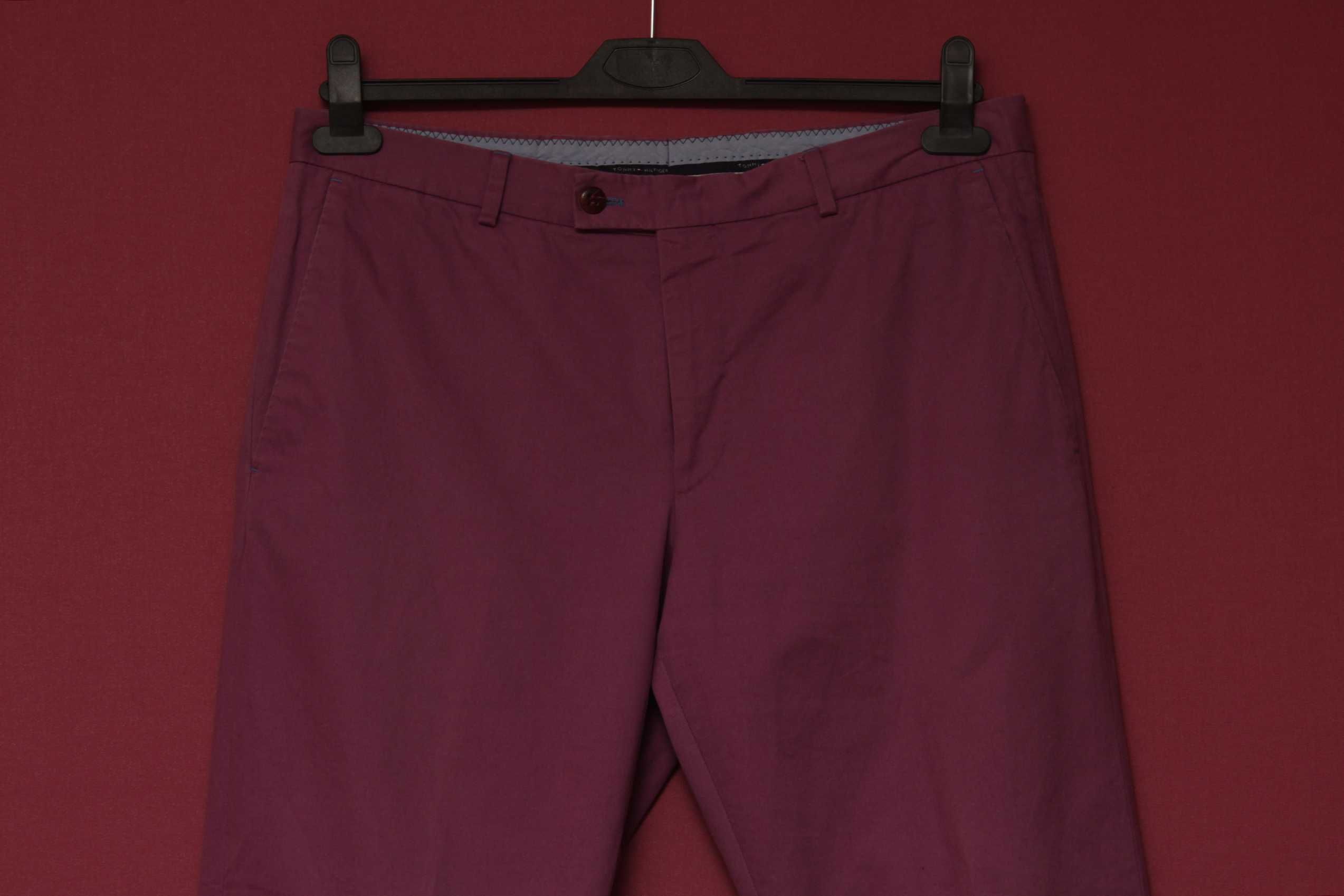 Tommy Hilfiger 48 (34) брюки из хлопка цвета фуксия