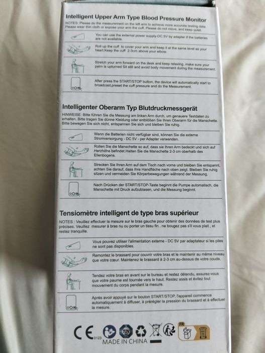 Ciśnieniomierz elektryczny wykrywanie arytmii i pomiaru tętna