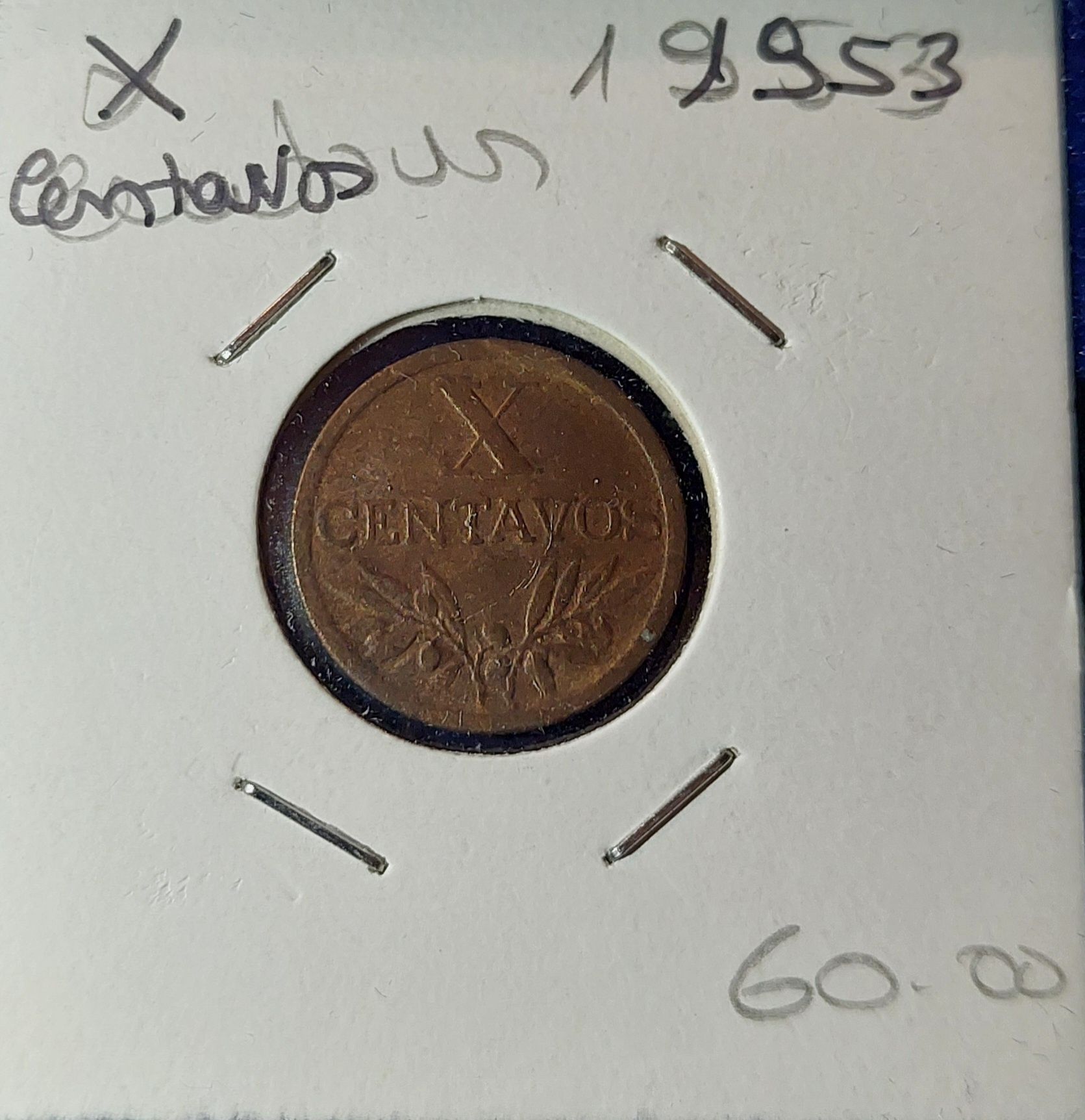 Moeda X centavos de 1953