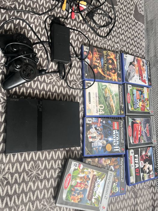 playstation 2 z grami ps2 slim