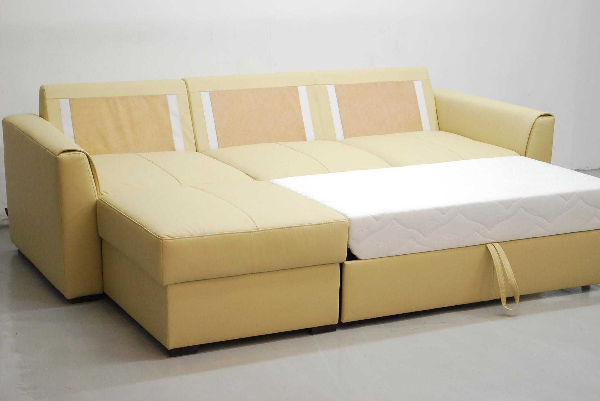 narożnik SKÓRA naturalna funkcja spania pojemnik , 1100a, sofa, salon