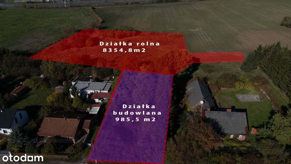 Kiekrz Starzyńska działka pod dom z ogrodem Xxl